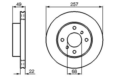 BOSCH 0 986 478 567 Číslo výrobce: BD489. EAN: 3165142824369.