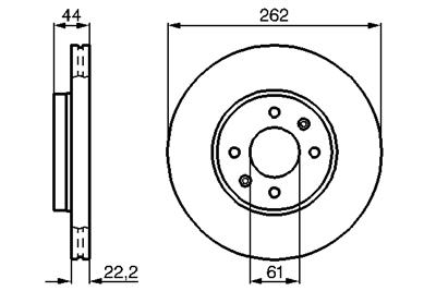 BOSCH 0 986 478 598 Číslo výrobce: BD518. EAN: 4047024095427.