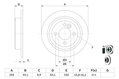 BOSCH 0 986 478 601 Číslo výrobce: BD520. EAN: 4047024093324.