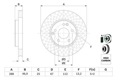 BOSCH 0 986 478 624 Číslo výrobce: BD542. EAN: 3165142406831.