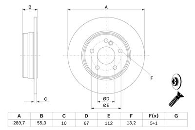 BOSCH 0 986 478 626 Číslo výrobce: BD544. EAN: 4047024188563.