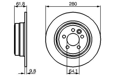 BOSCH 0 986 478 837 Číslo výrobce: BD737. EAN: 4047024235342.