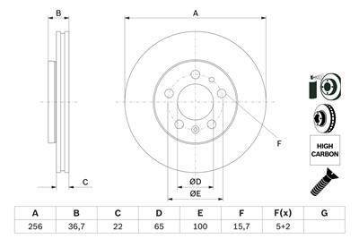 BOSCH 0 986 478 853 Číslo výrobce: BD753. EAN: 3165141246209.