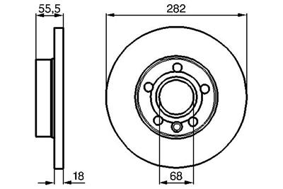 BOSCH 0 986 479 B54 Číslo výrobce: BD2055. EAN: 4047025348911.
