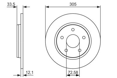 BOSCH 0 986 479 050 Číslo výrobce: BD1636. EAN: 4047025112628.