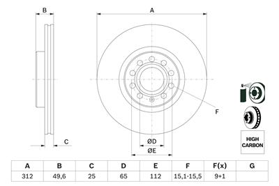 BOSCH 0 986 479 058 Číslo výrobce: BD997. EAN: 3165143963258.