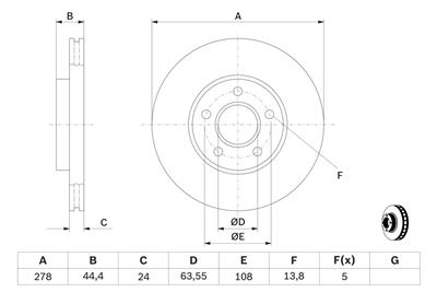 BOSCH 0 986 479 069 Číslo výrobce: BD1006. EAN: 3165143963302.