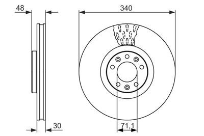 BOSCH 0 986 479 092 Číslo výrobce: BD1655. EAN: 4047025112468.
