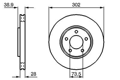 BOSCH 0 986 479 117 Číslo výrobce: BD959. EAN: 4047024235878.