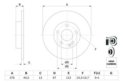 BOSCH 0 986 479 185 Číslo výrobce: BD1057. EAN: 4047024250383.