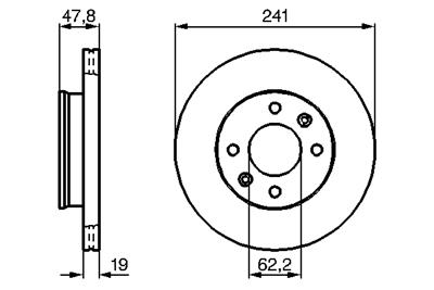 BOSCH 0 986 479 206 Číslo výrobce: BD1073. EAN: 4047024250345.