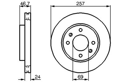 BOSCH 0 986 479 207 Číslo výrobce: BD1074. EAN: 4047024241152.