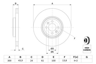 BOSCH 0 986 479 209 Číslo výrobce: BD1076. EAN: 4047024250543.