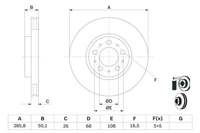 BOSCH 0 986 479 210 Číslo výrobce: BD1077. EAN: 4047024250208.