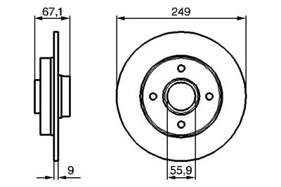 BOSCH 0 986 479 219 Číslo výrobce: BD1087. EAN: 4047024249523.