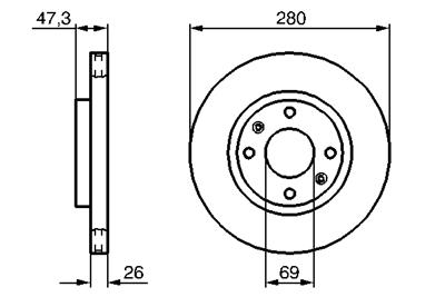 BOSCH 0 986 479 229 Číslo výrobce: BD1095. EAN: 4047024093577.