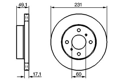 BOSCH 0 986 479 241 Číslo výrobce: BD1107. EAN: 4047024096561.