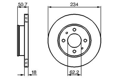 BOSCH 0 986 479 264 Číslo výrobce: BD1142. EAN: 4047024227071.