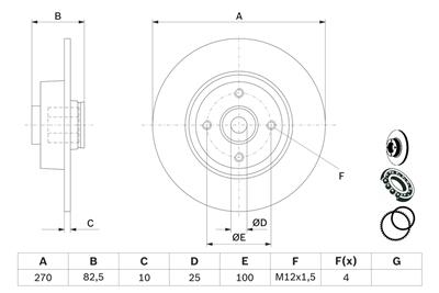 BOSCH 0 986 479 274 Číslo výrobce: BD1123. EAN: 4047024116344.
