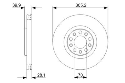 BOSCH 0 986 479 291 Číslo výrobce: BD1154. EAN: 4047024233614.