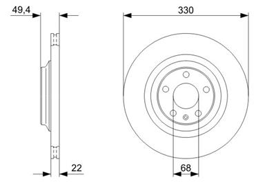 BOSCH 0 986 479 C64 Číslo výrobce: BD2203. EAN: 4047025482462.