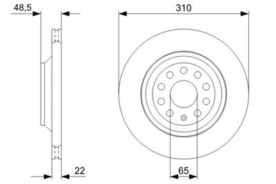 BOSCH 0 986 479 303 Číslo výrobce: BD1166. EAN: 4047024233768.