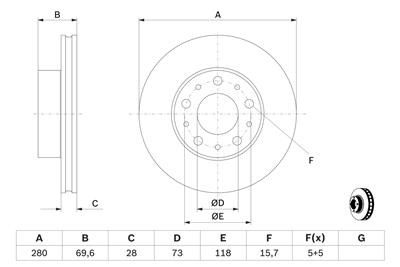 BOSCH 0 986 479 313 Číslo výrobce: BD1217. EAN: 4047024309333.