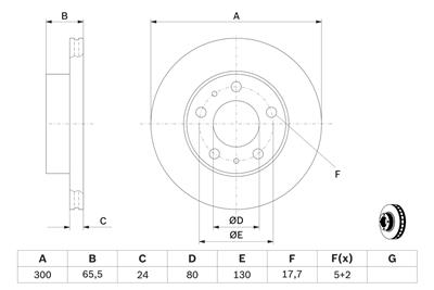 BOSCH 0 986 479 314 Číslo výrobce: BD1218. EAN: 4047024309364.