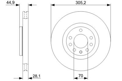 BOSCH 0 986 479 325 Číslo výrobce: BD1179. EAN: 4047024292901.
