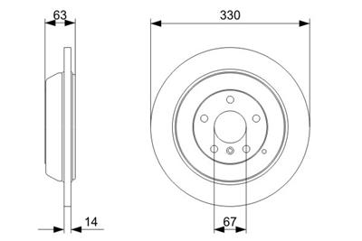 BOSCH 0 986 479 330 Číslo výrobce: BD1183. EAN: 4047024292376.