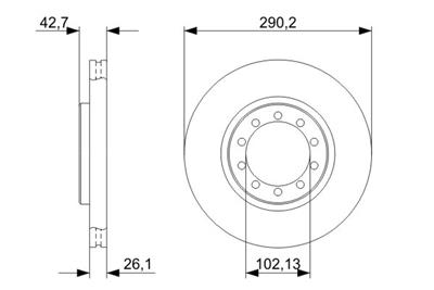 BOSCH 0 986 479 342 Číslo výrobce: BD1192. EAN: 4047024560802.