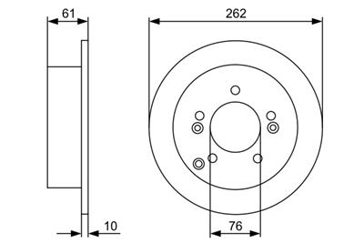 BOSCH 0 986 479 345 Číslo výrobce: BD1230. EAN: 4047024309432.