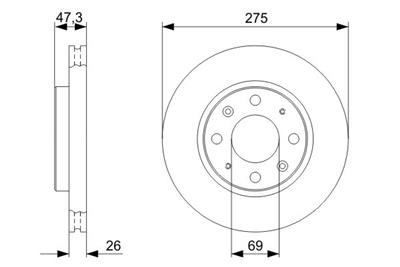 BOSCH 0 986 479 369 Číslo výrobce: BD1208. EAN: 4047024293144.
