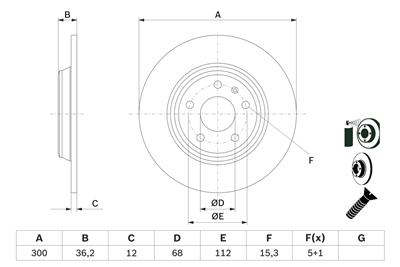 BOSCH 0 986 479 382 Číslo výrobce: BD1249. EAN: 4047024680968.