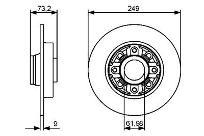 BOSCH 0 986 479 388 Číslo výrobce: BD1290. EAN: 4047024400023.