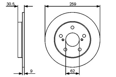 BOSCH 0 986 479 418 Číslo výrobce: BD1310. EAN: 4047024400078.