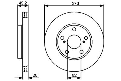 BOSCH 0 986 479 425 Číslo výrobce: BD1312. EAN: 4047024400436.