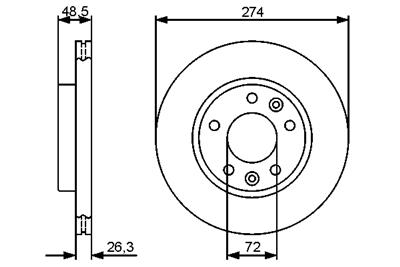 BOSCH 0 986 479 444 Číslo výrobce: BD1265. EAN: 4047024393523.