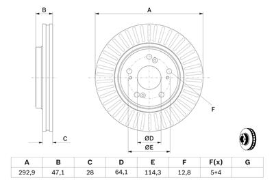 BOSCH 0 986 479 456 Číslo výrobce: BD1322. EAN: 4047024400535.