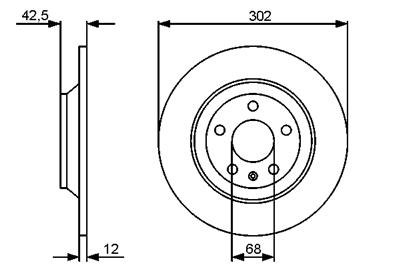 BOSCH 0 986 479 458 Číslo výrobce: BD1286. EAN: 4047024393615.
