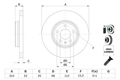 BOSCH 0 986 479 467 Číslo výrobce: BD1326. EAN: 4047024400542.