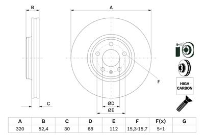 BOSCH 0 986 479 468 Číslo výrobce: BD1327. EAN: 4047024400559.