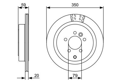 BOSCH 0 986 479 492 Číslo výrobce: BD1350. EAN: 4047024429239.