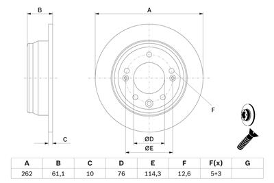 BOSCH 0 986 479 C14 Číslo výrobce: BD2114. EAN: 4047025349345.