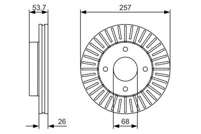 BOSCH 0 986 479 535 Číslo výrobce: BD1664. EAN: 4047025167918.