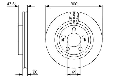 BOSCH 0 986 479 537 Číslo výrobce: BD1384. EAN: 4047024615267.