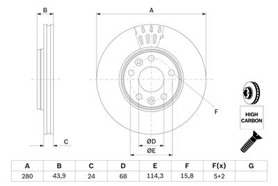 BOSCH 0 986 479 C62 Číslo výrobce: BD2201. EAN: 4047025482431.