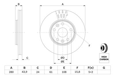 BOSCH 0 986 479 555 Číslo výrobce: BD1399. EAN: 4047024615397.
