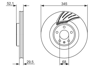 BOSCH 0 986 479 590 Číslo výrobce: BD1433. EAN: 4047024685642.