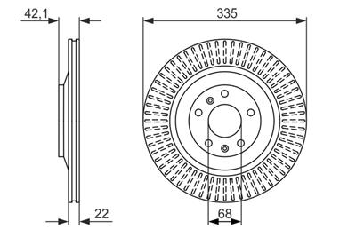 BOSCH 0 986 479 591 Číslo výrobce: BD1434. EAN: 4047024685758.